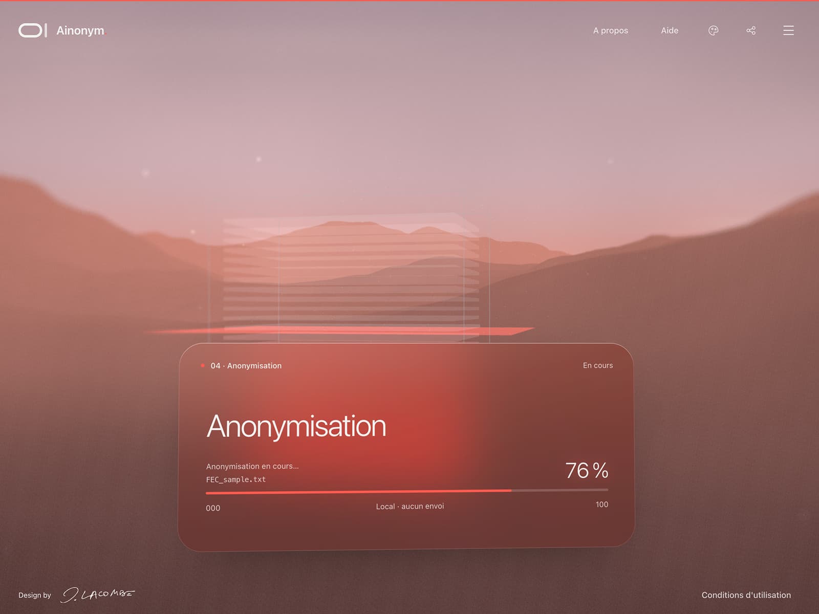 Lancement de l'anonymisation d'un FEC