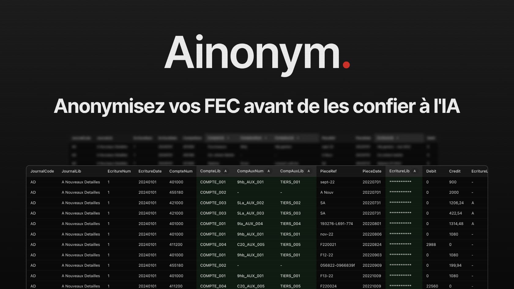Lancement d'Ainonym