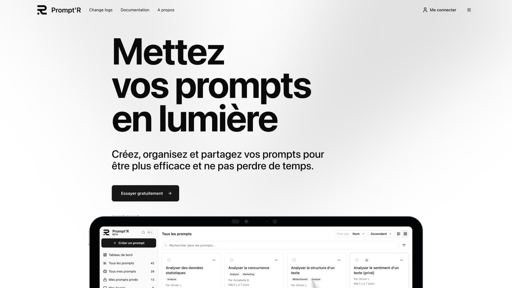 Lancement de Prompt'R